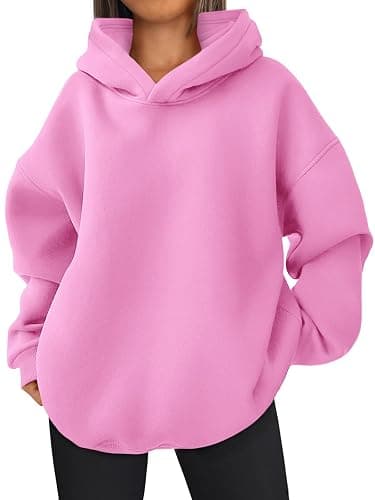 EFAN Womens Oversized Hoodies Fleece Hooded Sweatshirts Fall Fashion Outfits 2025 Cute Clothes with Pockets - Image 1