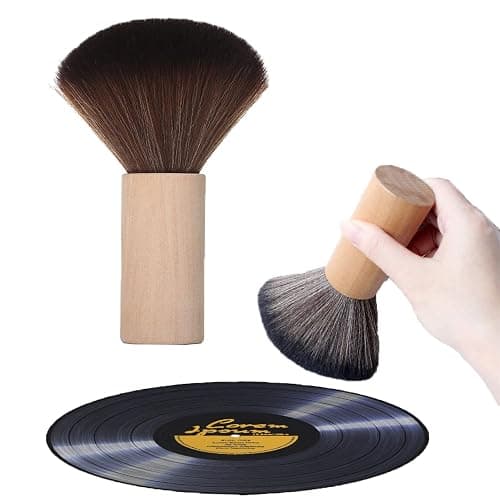 Turntable Vinyl Records Cleaner, Anti-Static Dust Cleaning Record Brush for Vinyl Albums LP CD Cartridge(1 Pcs) - Wood - Image 1
