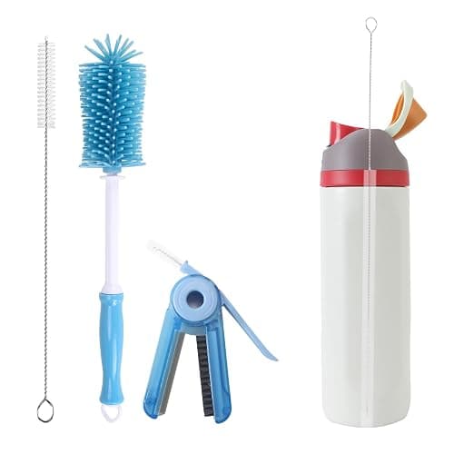 UXIETIN 3 Pack Water Bottle Cleaner Kit for owala 24oz/32oz/40oz,owala Brush and Straw Cleaner, Straw Cleaner Compatible with owala Water Bottle,owala Accessories - Image 1