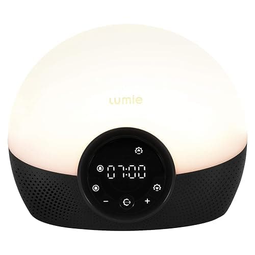 Lumie Bodyclock Glow 150 - Sunrise & Sunset Alarm Clock - Bedside Lamp with Custom Light Duration - Wake-Up, Night & Reading Light - Warm LEDs - Image 1