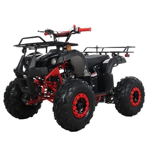 X-PRO 125cc ATV 4 Wheels Quad 125 ATV Quads with LED Lights, Big 19"/18" Tires!(Black, Factory Package) - Image 1