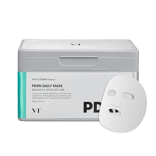 VT COSMETICS PDRN Daily Mask 30 Sheets, Vegan PDRN for Skin Restoration & Radiance, Hydrating & Moisturizing, Anti-Aging, Plumping Effect, Korean Face Mask (350g) - Image 1