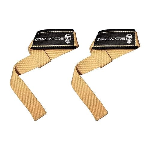 Gymreapers Lifting Wrist Straps for Weightlifting, Bodybuilding, Powerlifting, Strength Training, & Deadlifts - Padded Neoprene with 18 inch Cotton - Image 1