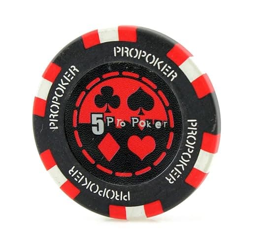 Versa Games Pro Poker Chips in 13.5 Gram Weight - Pack of 50 (Choose Colors) - Image 1
