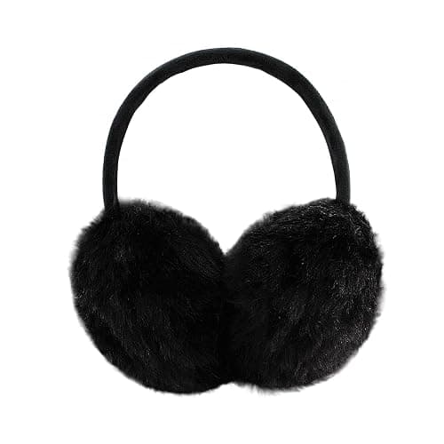 POXIMI Women Winter Earmuffs Girl Ski Adjustable Ear Covers for Cute Bow Ear Warmer Outdoor Earmuff Fleece Lining - Image 1