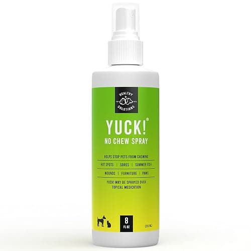 Healthy Solutions Bitter Spray for Dogs - No Chew Spray - 8 Oz | Puppies, & Cats, Stop Pets from Chewing on Furniture, Paw, Wounds & More, Water Based Formula Does Not Sting or Stain - Image 1