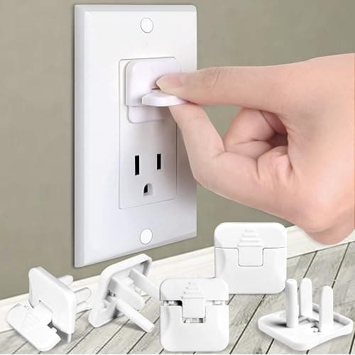 Outlet Covers Babepai 38-Pack White Child Proof Electrical Protector Safety Improved Baby Safety Plug Covers - Image 1