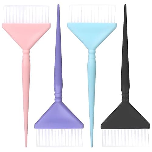 Classic Hair Dye Brush Set: 4 Multi-Use Tint Brushes for Salon-Quality Coloring - Perfect for Highlights, Balayage, and More - Image 1