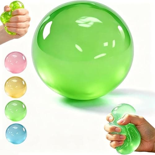 Non-Rebounding Coconut Oil Squish Ball Moldable Sensory Squishy Stress Balls Handmade Crunchy Anxiety Reliever Slow Rising Fidget Squeeze, Fidget Squeeze Toy for Adults (Green) - Image 1