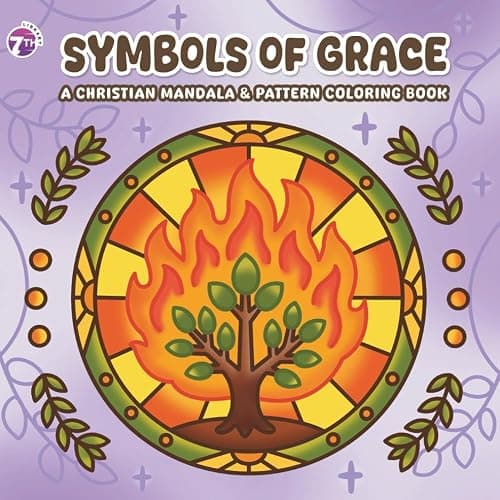 Symbols of Grace: Faith-Inspired Christian Coloring Book for Adults and Seniors with Mandala and Pattern Designs for Relaxation, Prayer, and ... of Faith (Faith & Grace Coloring Collection) - Image 1