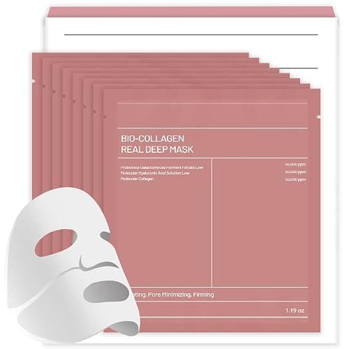 Bukamkom Collagen Face Mask (8pcs), Hydrogel Overnight Face Mask for Hydration & Soothing, Hydrogel Collagen Facial Mask, Face Masks Facial Masks Skincare - Image 1