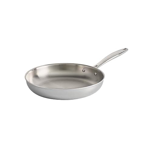 Tramontina Signature Tri-Ply Clad Stainless Steel 10-Inch Frying Pan, Induction-Ready Skillet, Dishwasher-Safe, NSF-Certified, Made in Brazil - Image 1