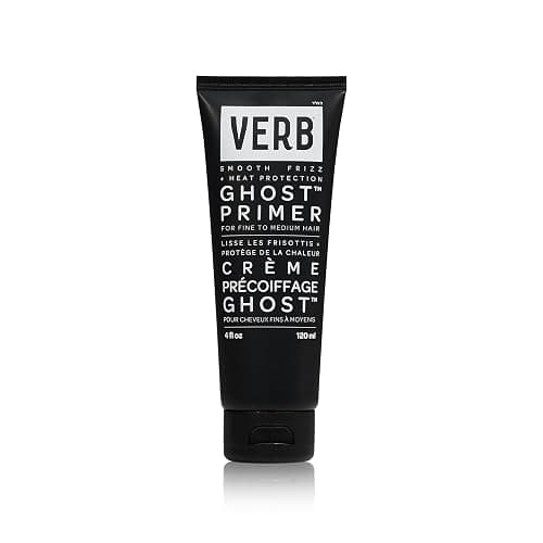 VERB Ghost Primer Heat Protectant, 4 fl oz - Infused with Moringa Oil - Frizz Control Styling Cream - Vegan, No Parabens or Harmful Sulfates - Image 1