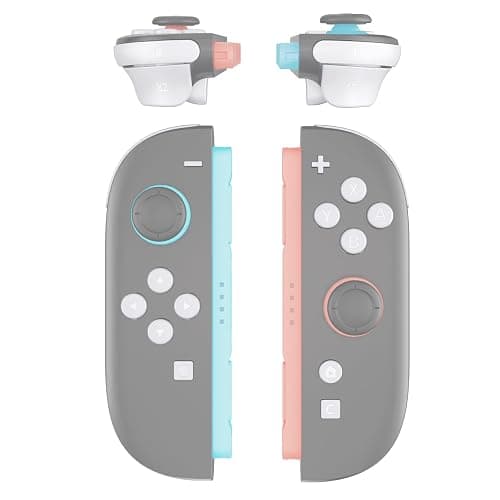 eXtremeRate DIY Replacement Full Set Buttons for Joycon 2, Custom ABXY Direction Keys Dpad + - C Home Capture Release L R ZR ZL Trigger Buttons for Nintendo Switch 2 Controller - White - Image 1