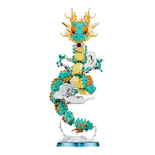 BDYDT Oriental Legend Creature Micro Building Blocks Set, 2860 PCS Collectible Model Kit with Cloud Base, DIY Decor Construction Toy Gift for Adults & Kids Ages 12+ - Image 1