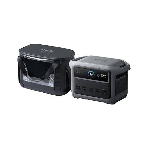 Anker SOLIX C1000 Gen 2 Portable Power Station with Water Resistant Bag, 2,000W (Peak 3,000W) Solar Generator, Full Charge in 49 Min, 1024wh LiFePO4 Battery for Home Backup, Power Outages, and Camping - Image 1