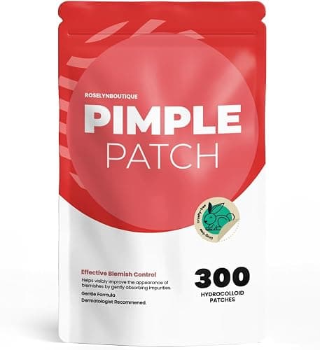 ROSELYNBOUTIQUE Pimple Patches - Hydrocolloid Spot Patches for Blemishes – 300 Clear Dots – Vegan & Cruelty-Free – Cosmetic Facial Skincare Product - Image 1
