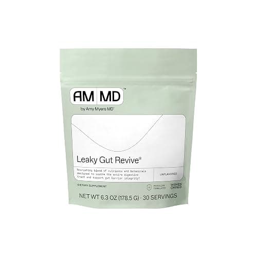 Amy Myers MD Leaky Gut Revive - Gluten-Free & Non-Dairy - Botanical Blend for Healthy Gut Support - GI Health Support with Prebiotic Fiber, Slippery Elm Bark & Marshmallow Root - 6.3 oz (30 Servings) - Image 1