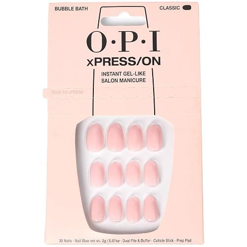 OPI xPRESS/ON Press on Nails | Short Round Classic, Long Almond & Coffin Shape Press-On Professional Nail Art Kit - Image 1