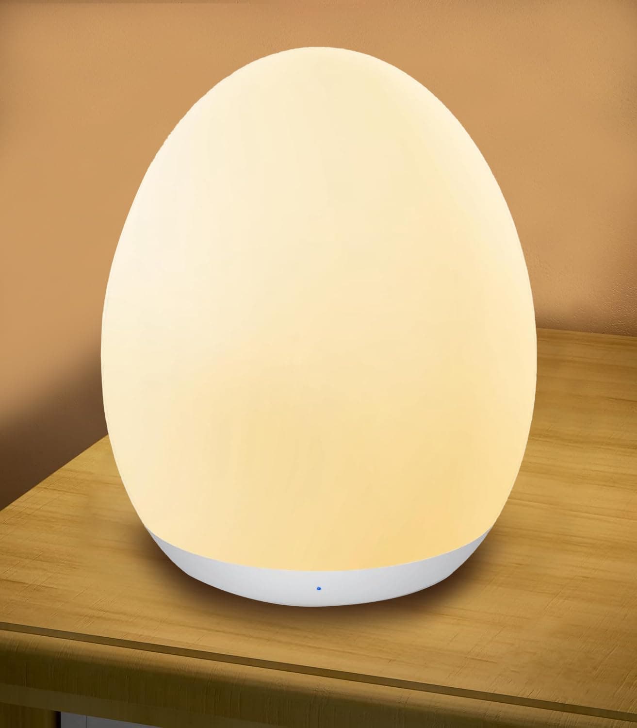 POLAMD Night Light for Kids, Egg Light for Nursery with 8 RGB Colors Changeable & Stepless Dimming, Rechargeable Tap Light with 1h Timer & Touch Control, Portable Night Light for Babies BPA Free - Image 1