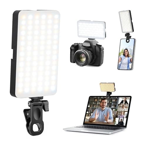 Portable Selfie Light for iPhone: 90 LED Rechargeable Phone Fill Lights, Ring Light for Camera Picture, Makeup Photo, Video Conferences, Laptop Use, Zoom Meetings, TikTok, Vlog Photography - Image 1