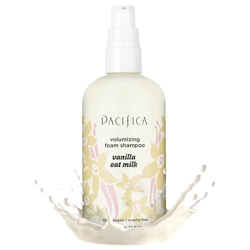 Pacifica Vanilla Oat Milk Volumizing Foam Shampoo – Weightless Foaming Shampoo for Fine or Flat Hair, Adds Volume & Body, Hydrating Oat Milk, Sulfate-Free, Vegan - Vanilla Oat Milk - Image 1