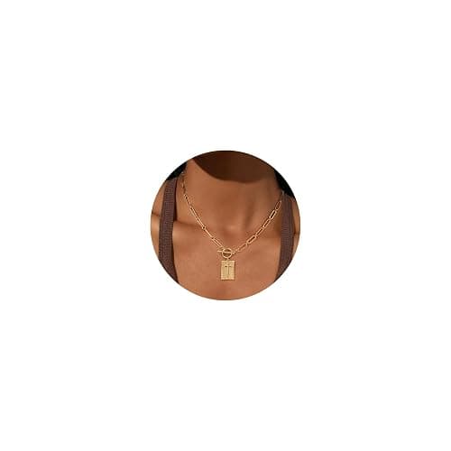 Robaice 14K Gold Plated and Silver Plated Cross Necklace for Women, Non-Tarnish Faith Jewelry with Toggle Clasp, Fashion Necklace Gifts for Women, Christian Faith, Communion, Birthday & Christmas - Image 1