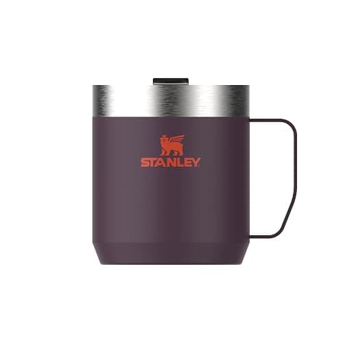 STANLEY Classic Legendary Camp Travel Mug 0.35L - Keeps 1.5 Hours Hot - 3 Hours Cold - Dishwasher Safe - Stainless Steel Coffee Cup - BPA-Free - Plum - Image 1