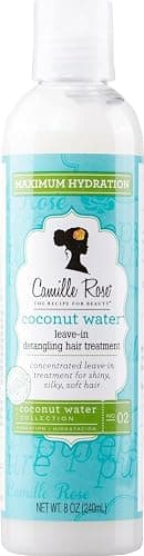 Camille Rose Leave-In Conditioner, Coconut Water – Lightweight Deep Conditioning Hair Treatment, Detangler & Frizz Control, 8 Fl Oz - Image 1