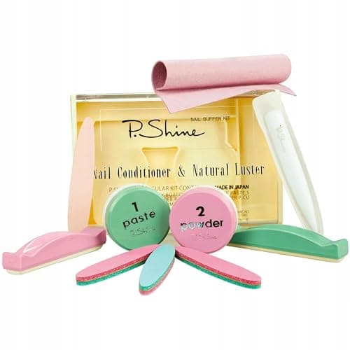 P.shine Japanese Manicure Kit - Nail Strengthener and Growth Set - Nail Hardener for Damaged Plate - Japanese Manicure Set - Plate Care - Image 1