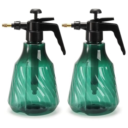 ZEAYEA 2 Pack 0.5 Gallon Hand Held Garden Sprayer, Pump Pressure Water Sprayer, Plastic Watering Cans with Adjustable Nozzle, Hand Sprayers for Lawn, Garden, Indoor Outdoor Gardening, Home Cleaning - Image 1