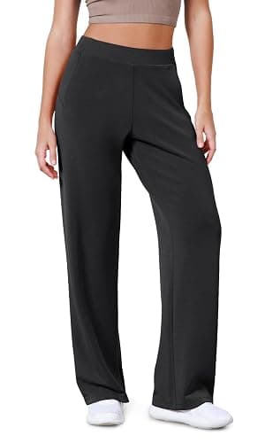 ODODOS Women's Modal Soft Wide Leg Pants Elastic High Waist Casual Lounge Relaxed Pants with Pockets - 27"/ 29" / 31" Inseam - Image 1