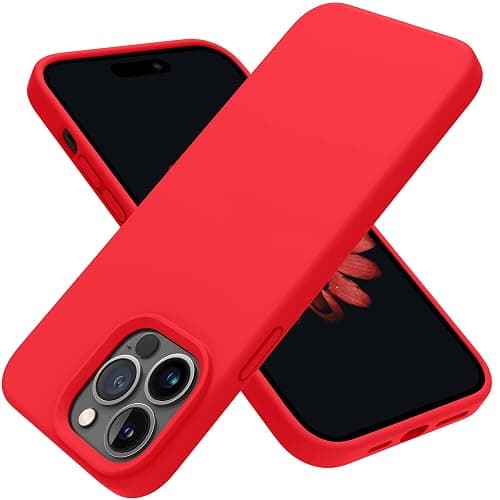 OTOFLY Designed for iPhone 14 Pro Max Case, Silicone Shockproof Slim Thin Phone Case for iPhone 14 Pro Max 6.7 inch (Red) - Image 1