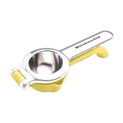 KitchenAid Citrus Juice Press Squeezer for Lemons and Limes with Seed Catcher and Pour Spout, Lemon, 8 Inch - Image 1