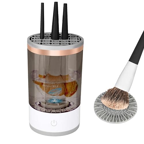 Multi-Functional Electric Makeup Brush Cleaner - Automatic, Energy Saving Makeup Brush Cleaner: Convenient and efficient Makeup Brush Cleaning Solution (black) - Image 1