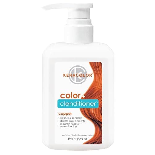 Keracolor Color + Clenditioner 3-in-1 Color-Depositing Conditioner, Gently Cleanses & Conditions, Semi-Permanent Hair Color, 23 Shades, 12 Fl Oz - Image 1