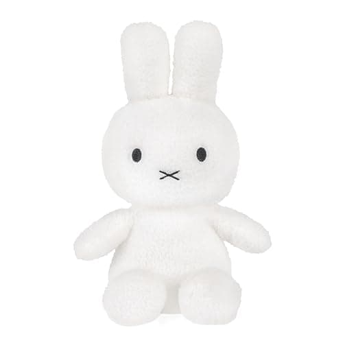 KIDS PREFERRED White Miffy Cuteeze Plush Toy, 12 Inch Sitting Dutch Bunny Plush, Soft Boa Rabbit Bunny Stuffed Animal Plushie Doll for Girls and Boys - Image 1