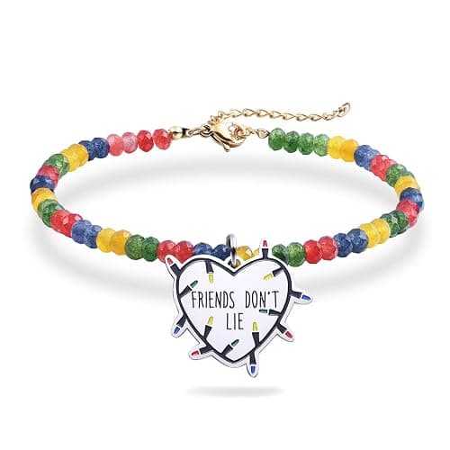 Friends Don't Lie Merchandise Friendship Natural Stone Bracelet Gifts Halloween Collection Gift - Image 1