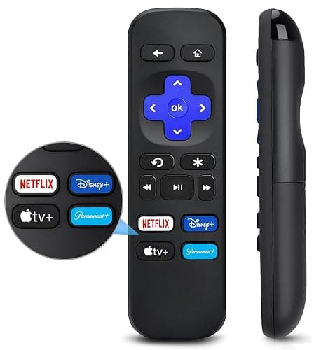 Replacement Remote Control Only for Roku Box, Universal Remote for Roku 1/2/3/4, HD,LT,XS,XD, for Roku Express/+, Premiere/+ (NOT for Roku Stick and Roku TV) - Image 1