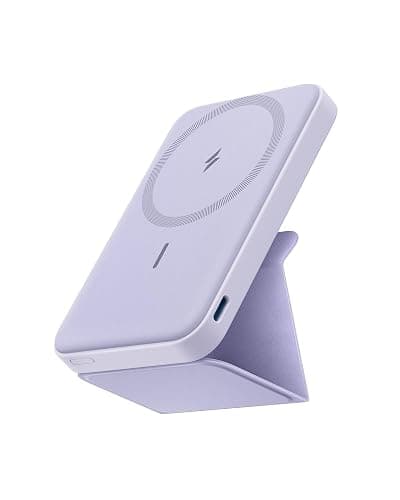 Anker 622 Magnetic Battery (MagGo), 5,000mAh Foldable Magnetic Wireless Portable Charger with Stand and USB-C Port (On The Side), Magsafe-Compatible for iPhone 16/15/14/13 Series - Image 1