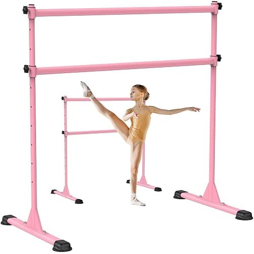 Dolibest Freestanding Ballet Bar, Height Adjustable Ballet Bar, Heavy Duty Dance Bar, with Non-Slip Rubber Pads, Enhanced Stability, Dance/Yoga/Fitness Stretching Bar, Ideal for Kids and Adults - Image 1