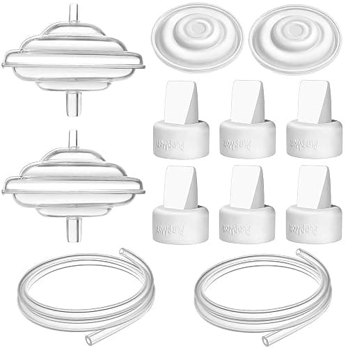 PumpMom-us Breast Pump Parts for Spectra, Replace Duckbill Valves Tubes Backflow Protector Membrane for Spectra S1 S2 9 Plus Breastpumps - Image 1