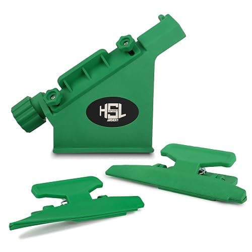 Archery Fletching Jig with Straight and Right Helical Clamps Vanes Feathers Sticker Tool for DIY Arrow Crossbow Bolts - Image 1