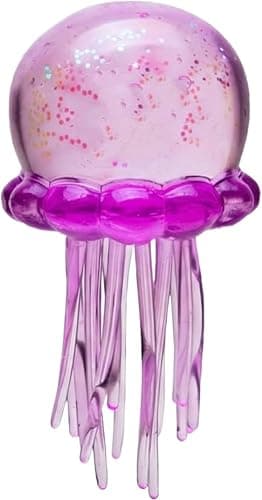 Jellyfish Squishy, Jellyfish Design Squeeze Stress Ball, Drop Malt Sugar Balls for Anxiety Stress (Purple) - Image 1