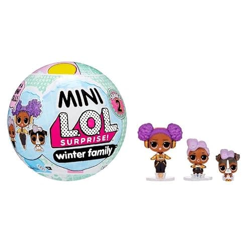LOL Surprise OMG Mini Family Collection - RANDOM ASSORTMENT - Miniature Replica Doll with Lil Sis, Pet, & Signature Fashion - Reusable Packaging Playset - For Kids & Collectors Ages 4+ - Image 1