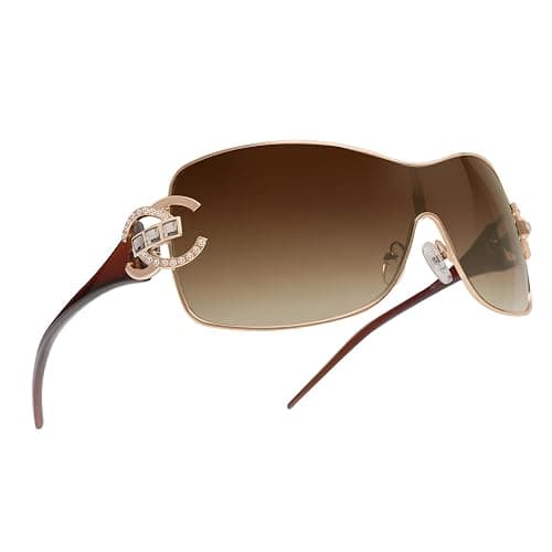 VANLINKER Wrap Around Y2K Sunglasses for Women Men Trendy Oversized Sun Glasses Fashion Shield Frameless Shades One-piece - Image 1