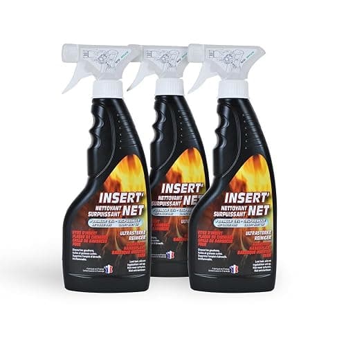 Lot de 3 x 500 ml - Nettoyant surpuissant INSERT'NET cheminée, barbecue et surface difficile - Nettoie, dégraisse, ne coule pas - Image 1