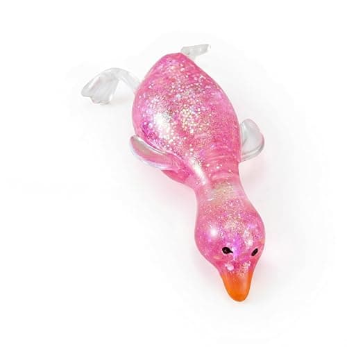 Duck Squishy Giant Sugar Stress Ball 2026 New Glitter Sugar Slow Stress Relief Squeeze Toy Colorful Decompression Fidget Sensory Toy Pink - Image 1