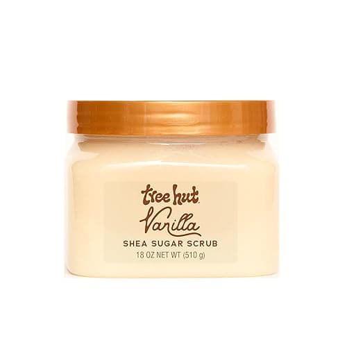 Tree Hut Vanilla Shea Sugar Scrub, Exfoliating & Hydrating Body Scrub with Shea Butter & Essential Oils, Smooth Skin, For All Skin Types, Vegan, 18 oz - Image 1