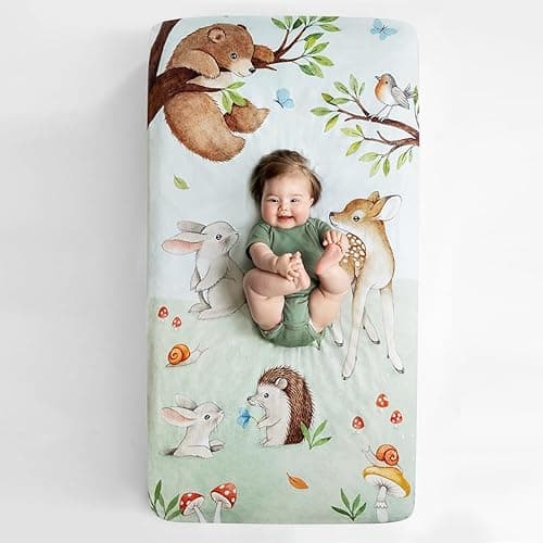 Rookie Humans Enchanted Forest Crib Sheet